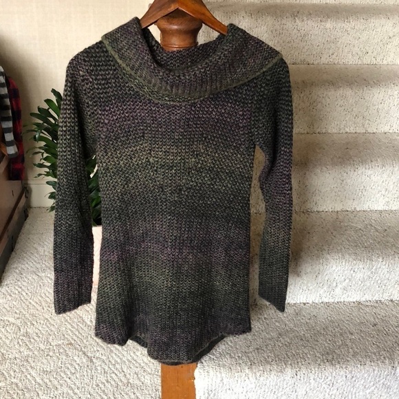 Prana Wool Hunter Tunic Sweater Dark Plum - Picture 2 of 9